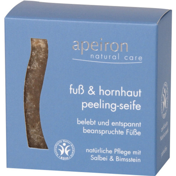 Apeiron Foot & Callus Exfoliating Soap Revives worn out feet for a wonderfully soft feel