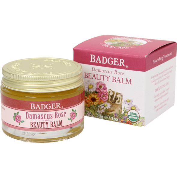 Badger Balm Damascus Rose Beauty Balm Intensive care for all skin types