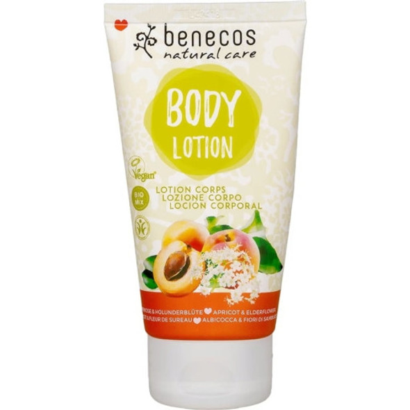 benecos Apricot & Elderflower Natural Body Lotion Fruity & sweet care for all skin types