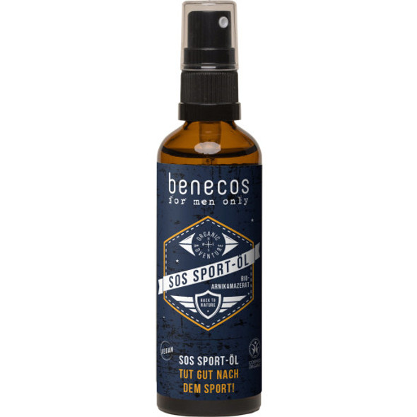 benecos for men only SOS Sports Oil with Arnica Macerate Post-workout freshness