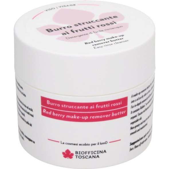 Biofficina Toscana Red Berry Make-Up Remover Butter Very gentle on the skin & easy to wash away