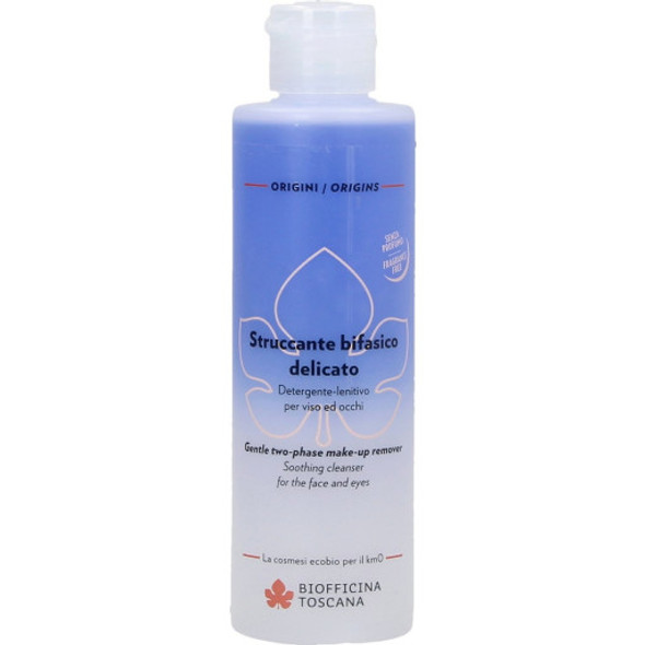Biofficina Toscana Two-phase Toner Cream Cleansing and makeup remover for delicate and sensitive skin.