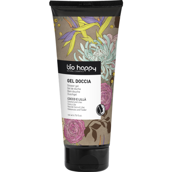 Bio Happy Coconut & Lilac Shower Gel Floral fragrant notes for a pleasant start to the day