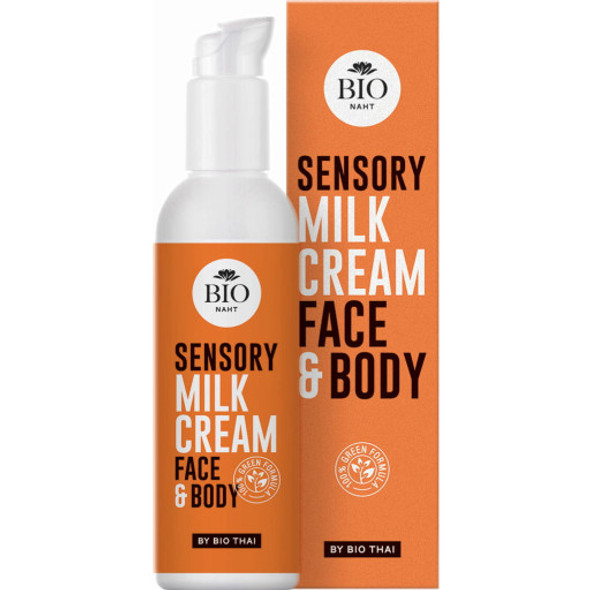BioThai Sensory Milk Cream Face & Body Multi-purpose 3-in-1 cream that cleanses & moisturises
