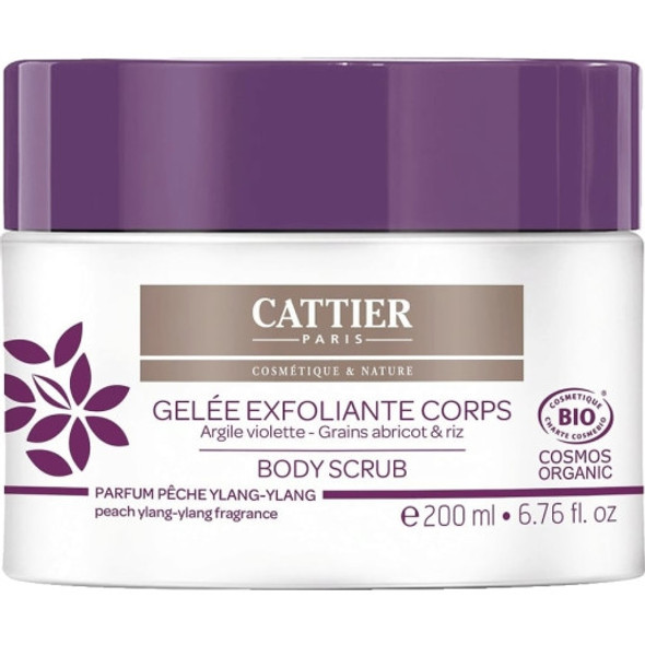 CATTIER Paris Body Scrub Enriched with purple clay