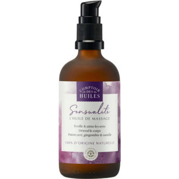 Comptoir des Huiles Sensuality Massage Oil Exclusive oil blend with green pepper, ginger & vanilla