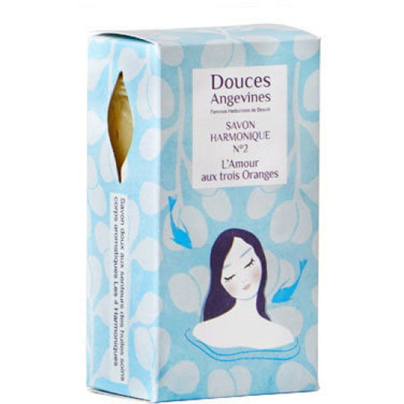 Douces Angevines N°2 L'Amour aux 3 Oranges Scented Soap Cleanses the skin & uplifts the mood