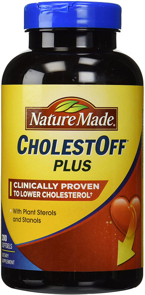 Nature Made CholestOff Plus 900 mg Plant Sterols Stanols - 200 Softgels Each (Pack of 2)