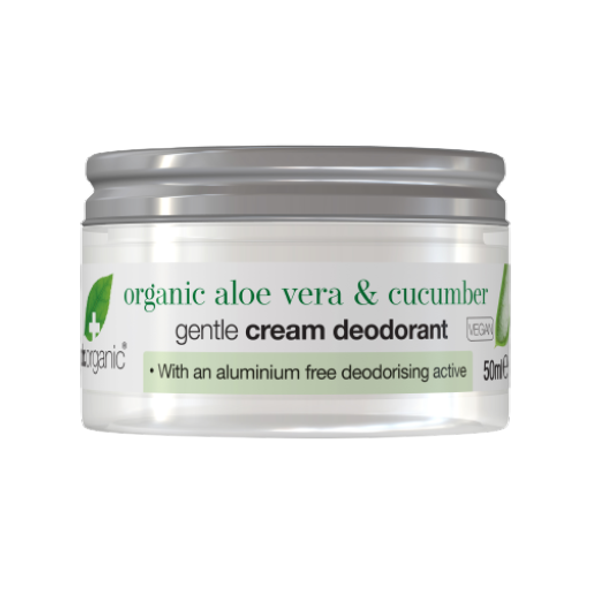 Dr. Organic Organic Aloe Vera & Cucumber Gentle Cream Deodorant Pleasant freshness & protection