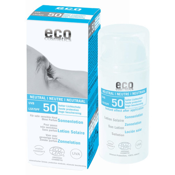 eco cosmetics Sun Lotion SPF 50 Fragrance Free High protection for very sensitive skin & children