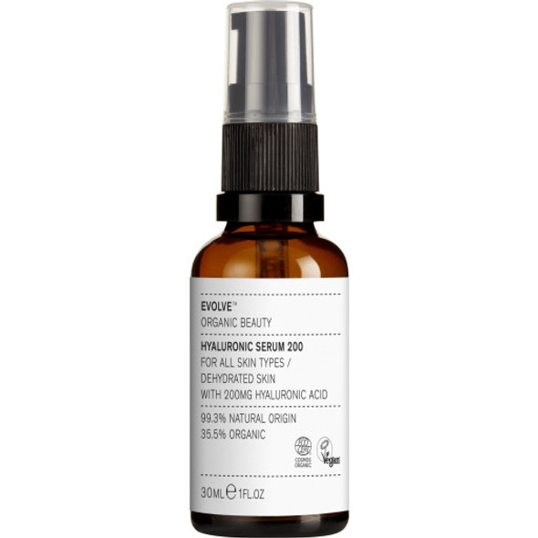 Evolve Organic Beauty Hyaluronic Serum 200 Moisture boost for normal to dry skin!