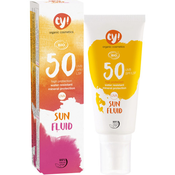 ey! organic cosmetics Sun Fluid SPF 50 Fuss-free fun in the sun