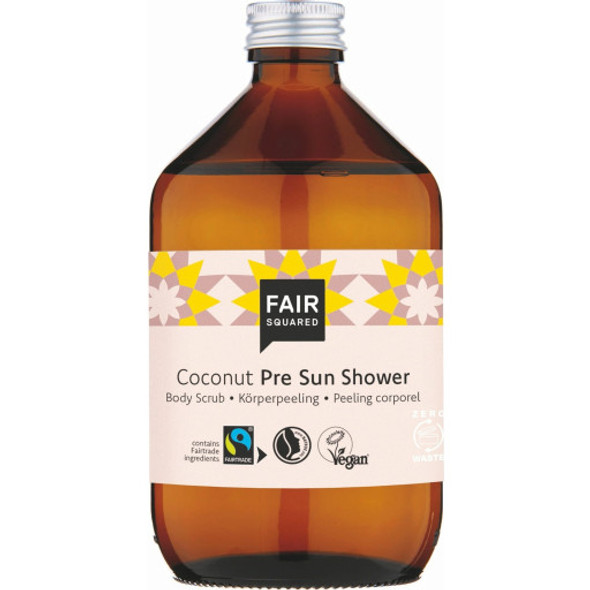 FAIR SQUARED Coconut Pre Sun Shower Body Scrub For an even-looking & beautiful tan