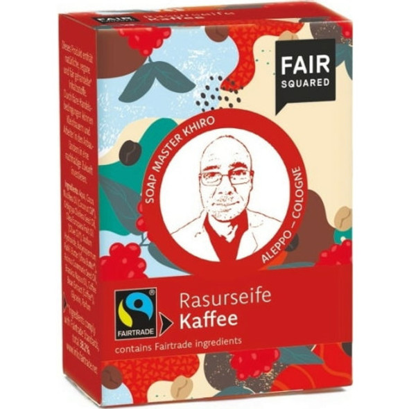 FAIR SQUARED Fairtrade Anniversary Coffee Shaving Soap Perfect beard care prep