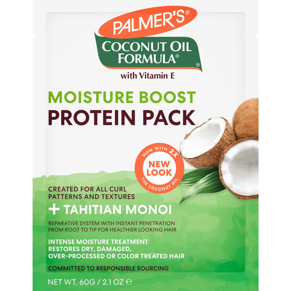 Palmer's Coconut Oil Formula Moisture Boost Protein Pack, 2.1 Ounce (Pack of 12)