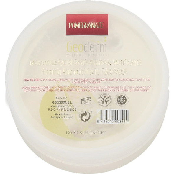 Geoderm Firming & Mattifying Face Mask Natural face mask that penetrates the skin