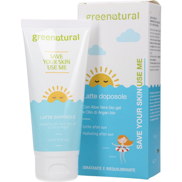 greenatural After-Sun Body Milk Moisturising & balancing lotion for the perfect tan