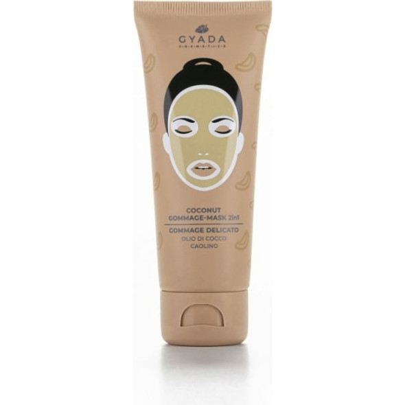 Gyada Cosmetics 2-in-1 Coconut Peeling Mask Exfoliates & clarifies the skin in 1 simple step