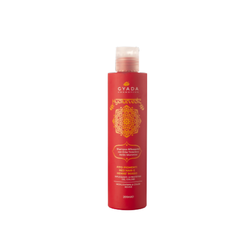 Gyada Cosmetics Hyalurvedic Red Hair Colour Shine Shampoo Mild cleanser backed by Ayurveda