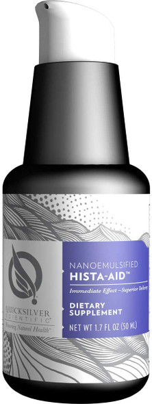 Quicksilver Scientific Nanoemulsified Hista-Aid - Liposomal Vitamin C, Quercetin + Diindolylmethane (DIM) - Flavonoids to Help Maintain Healthy Histamine Levels - Detox + Immune Support (1.7oz / 50ml)