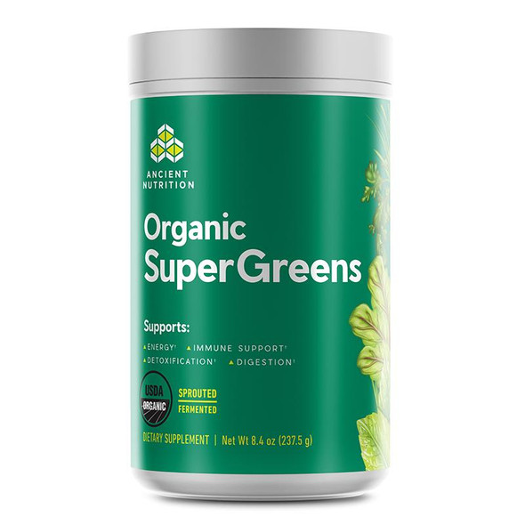 Ancient Nutrition Organic SuperGreens Peppermint Flavor 8.4oz