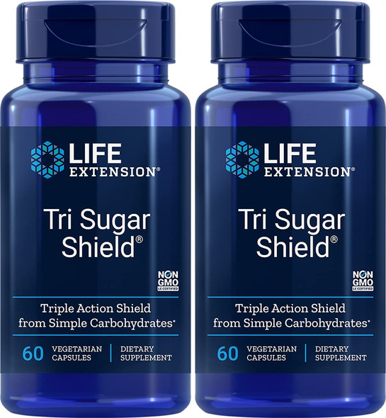 Tri Sugar Shield, 60 Vcaps (Pack of 2)