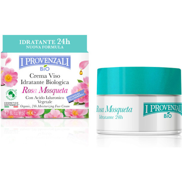 I PROVENZALI Rosa Mosqueta 24H Moisturising Cream Natural, ultra-light lotion with protective properties