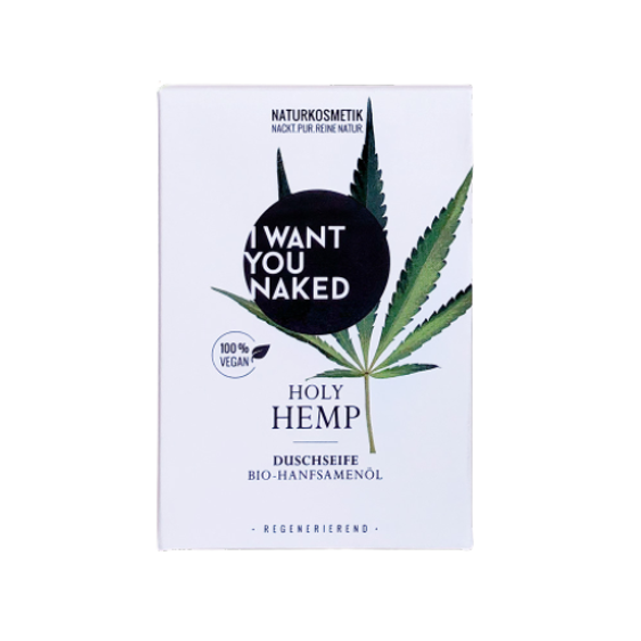 I WANT YOU NAKED Holy Hemp Natural Soap Heavenly body cleanser with hemp seed oil
