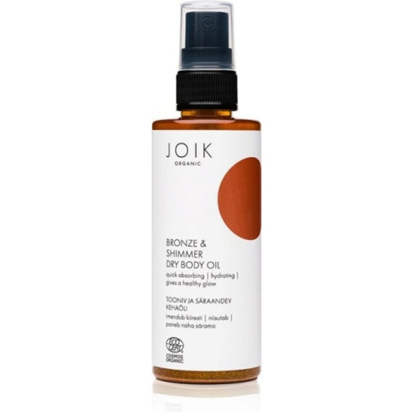 JOIK Organic Bronze & Shimmer Dry Body Oil Delicate shimmering oil blend for a sun-kissed look