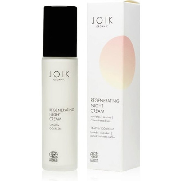 JOIK Organic Regenerating Night Cream Backs the recovery of the skin from daily stress