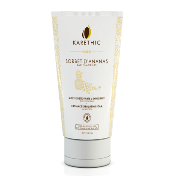 KARETHIC Sorbet Pineapple Radiance Exfoliating Foam Gently buffs the skin with enzymes