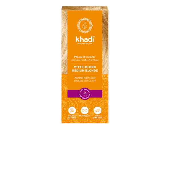 Khadi® Herbal Hair Colour Medium Blond Free from chemical additives