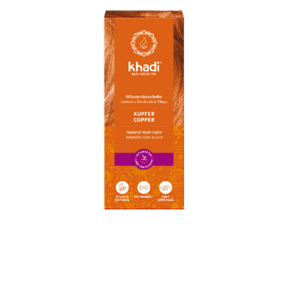 Khadi® Herbal Hair Colour Copper Natural hair care based on the power of plants