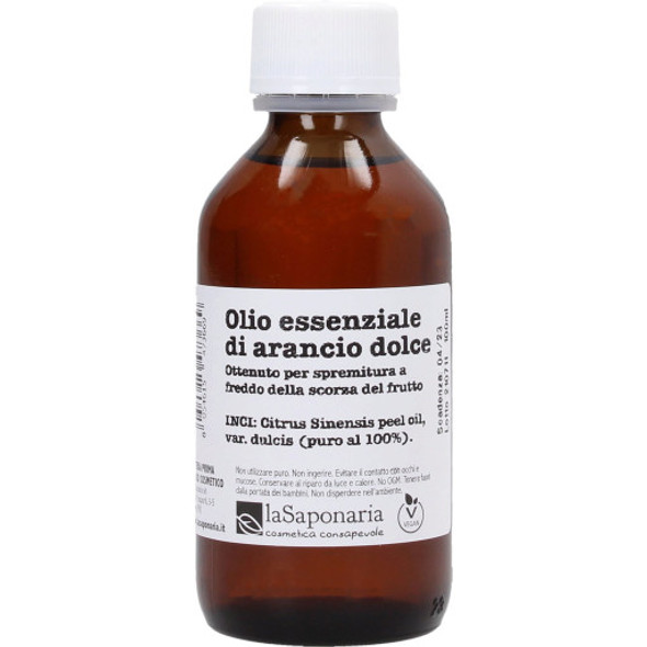 La Saponaria Sweet Orange Oil Cold-pressed, high-quality oil ideal for DIY cosmetics