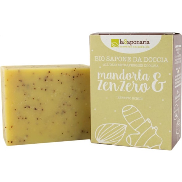 La Saponaria Almond & Ginger Soap Regenerating cleanser for daily use