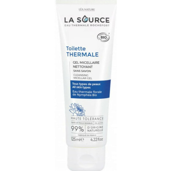 La Source Eau Thermale Rochefort Toilette THERMALE Cleansing Micellar Gel Mild cleansing gel with organic water lily for daily use