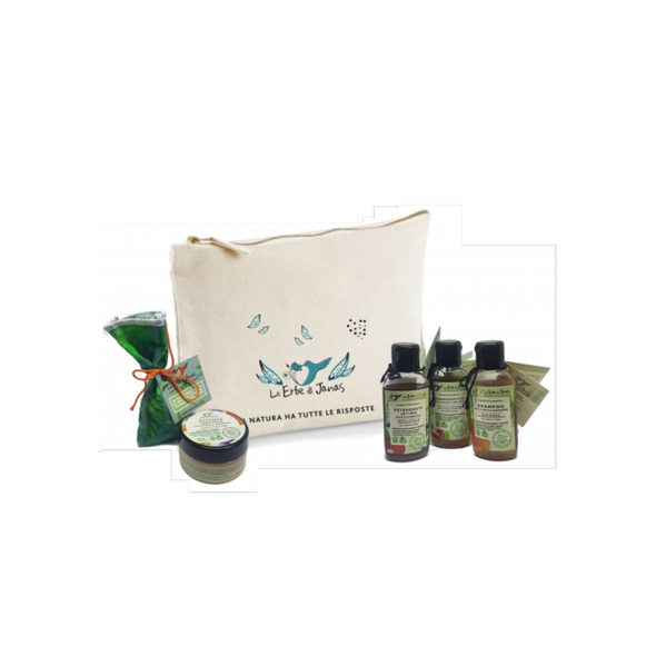 Le Erbe Di Janas "Journey Into Wellness" Travel Set 4 Quality Cleansing & Care Products For On-The-Go
