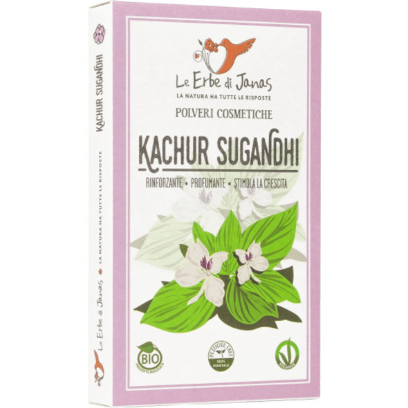 Le Erbe di Janas Kachur Sugandhi (White Turmeric) Cleansing & strengthening plant powder for skin & hair