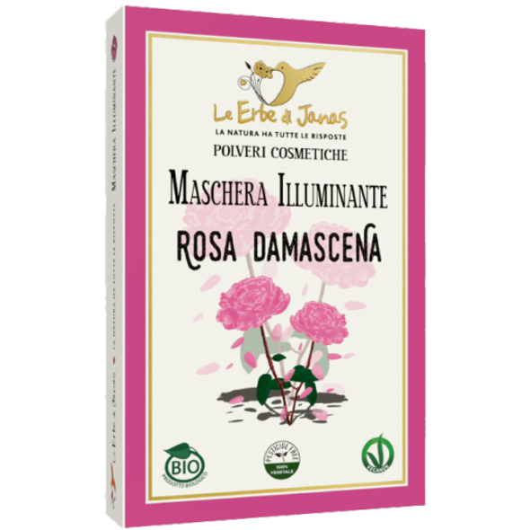 Le Erbe di Janas Brightening Damask Rose Face Mask Nourishing & refreshing mask in powder format