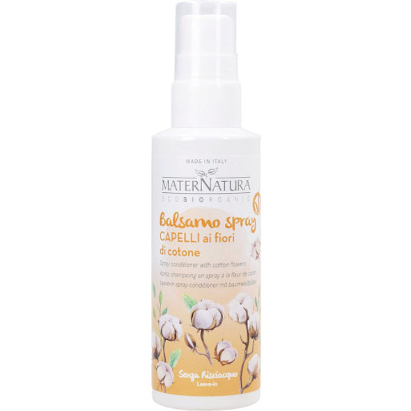 MaterNatura Spray Conditioner with Cotton Flowers Weightless, easy to use & practical