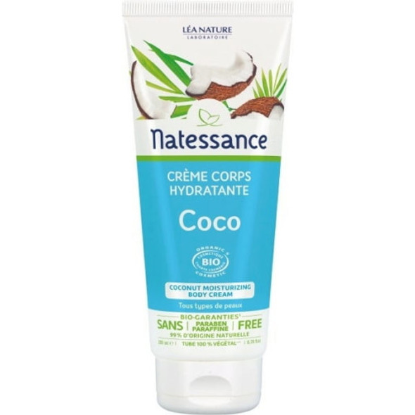 Natessance Hydrating Coconut Body Cream Pleasant body care for renewed suppleness