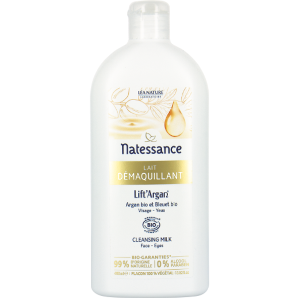 Natessance Lift'Argan Cleansing Milk Gentle make-up remover for the face & eyes