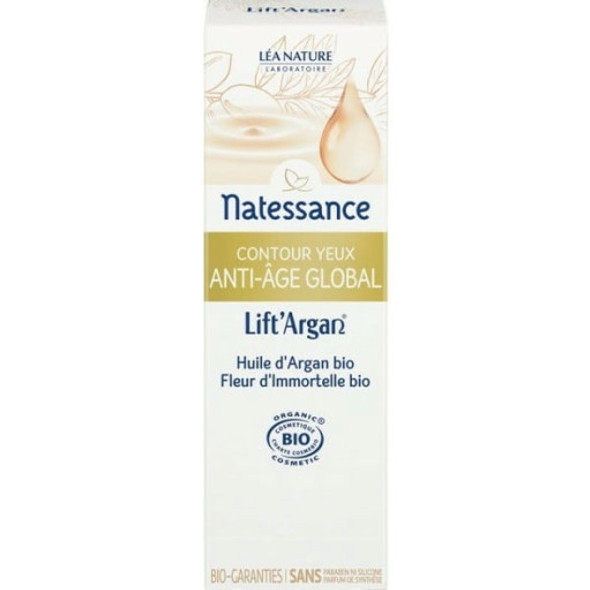 Natessance Lift'Argan Anti-Aging Eye Cream Antioxidant-rich cream with a light-weight & fresh texture