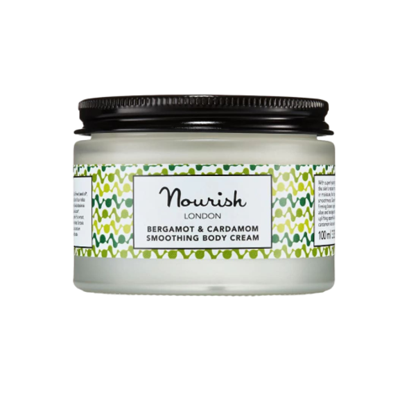 Nourish London Bergamot & Cardamom Smoothing Body Cream Powerful combination that delivers sufficient moisture