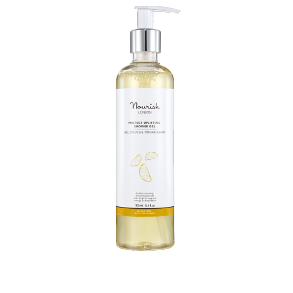 Nourish London Protect Uplifting Shower Gel Wonderfully fragrant & gentle cleanser for daily use