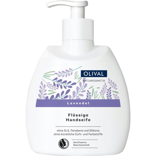 OLIVAL Lavender Liquid Hand Soap Cleanses the hands with mild surfactants