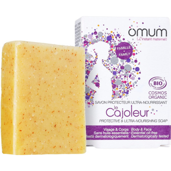 omum Le Cajoleur Protective & Ultra-Nourishing Soap Gentle, natural cleanser that is perfect for the whole family