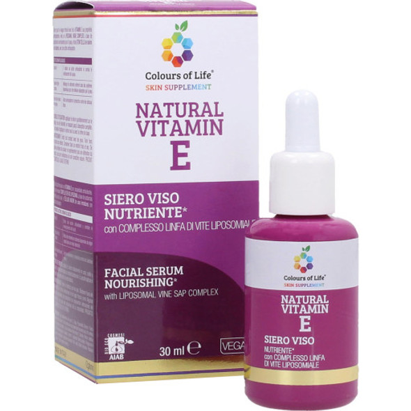 Optima Naturals Colours of Life Vitamin E Serum Nourishing formula with a liposomal grape juice complex