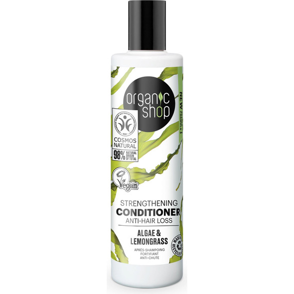 Organic Shop Strengthening Algae & Lemongrass Conditioner Nourishing, Hydating Properties