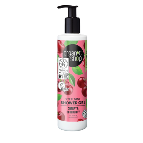 Organic Shop Cherry & Blueberry Softening Shower Gel Ideal for daily use